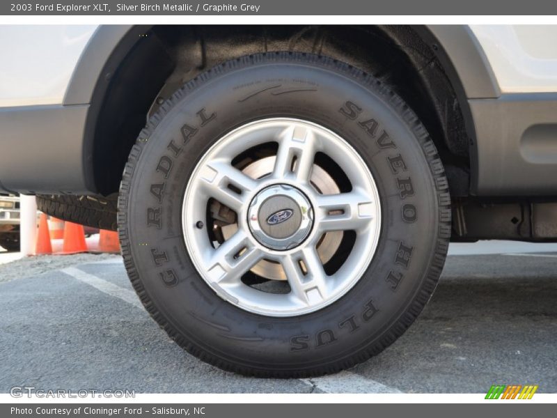 Silver Birch Metallic / Graphite Grey 2003 Ford Explorer XLT