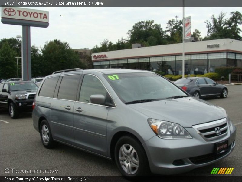 Slate Green Metallic / Olive 2007 Honda Odyssey EX-L
