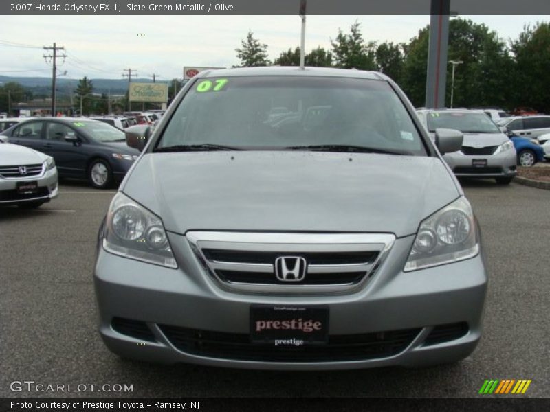 Slate Green Metallic / Olive 2007 Honda Odyssey EX-L