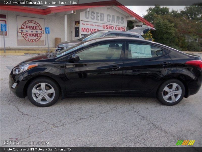 Midnight Black / Beige 2013 Hyundai Elantra GLS