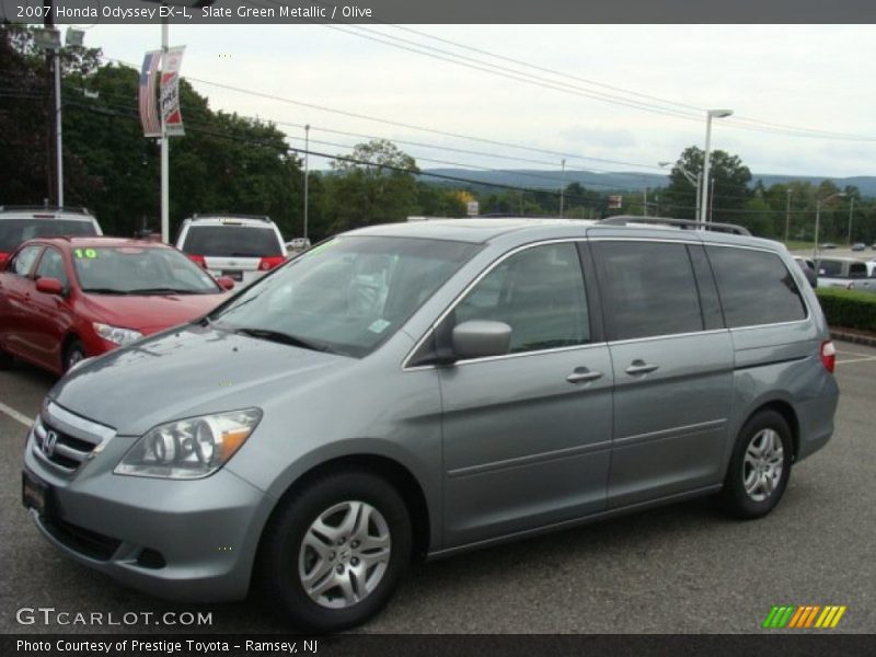 Slate Green Metallic / Olive 2007 Honda Odyssey EX-L