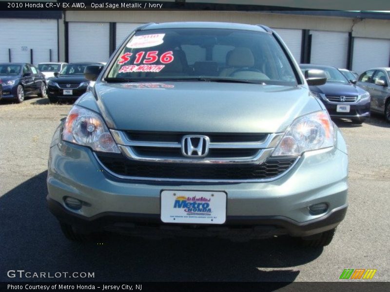 Opal Sage Metallic / Ivory 2010 Honda CR-V EX AWD
