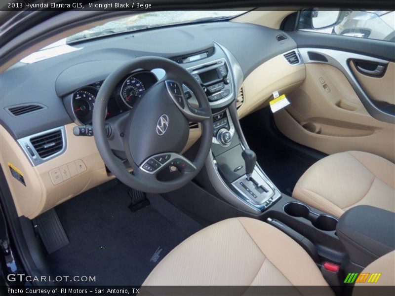 Midnight Black / Beige 2013 Hyundai Elantra GLS