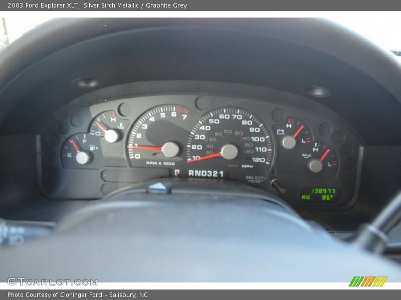 Silver Birch Metallic / Graphite Grey 2003 Ford Explorer XLT