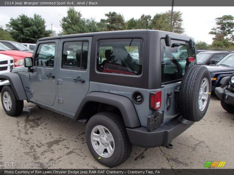 Anvil / Black 2014 Jeep Wrangler Unlimited Sport 4x4