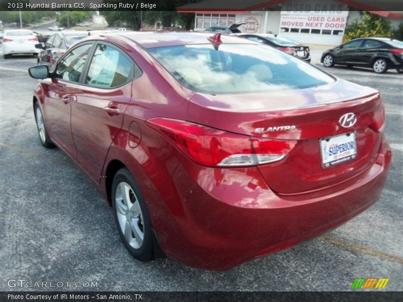 Sparkling Ruby / Beige 2013 Hyundai Elantra GLS