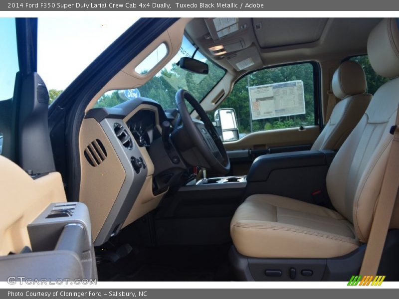  2014 F350 Super Duty Lariat Crew Cab 4x4 Dually Adobe Interior