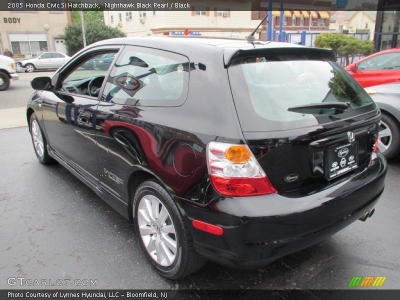 Nighthawk Black Pearl / Black 2005 Honda Civic Si Hatchback