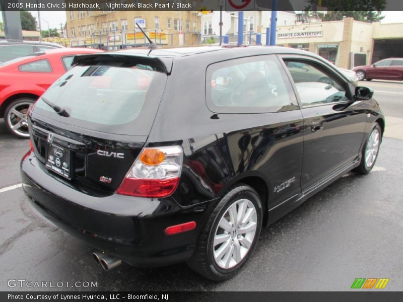 Nighthawk Black Pearl / Black 2005 Honda Civic Si Hatchback