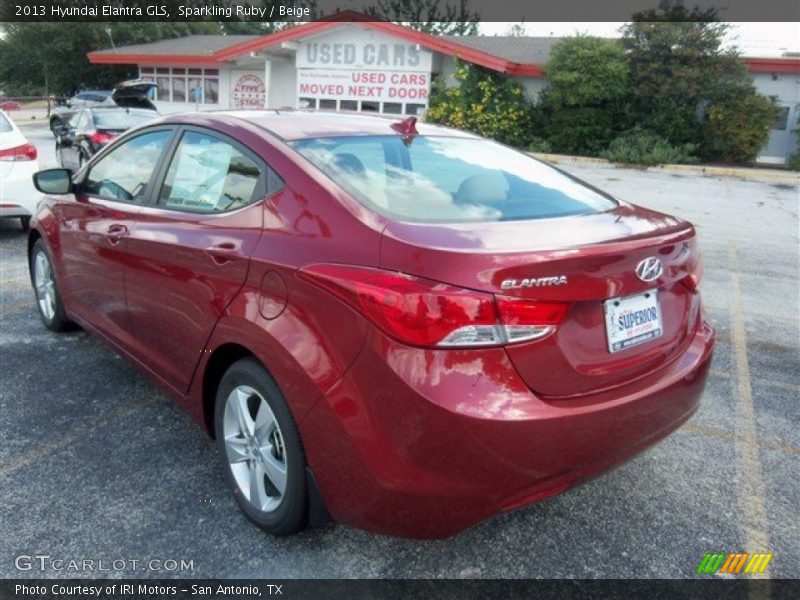 Sparkling Ruby / Beige 2013 Hyundai Elantra GLS
