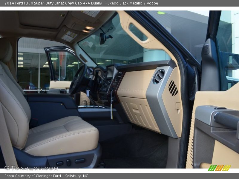 Tuxedo Black Metallic / Adobe 2014 Ford F350 Super Duty Lariat Crew Cab 4x4 Dually