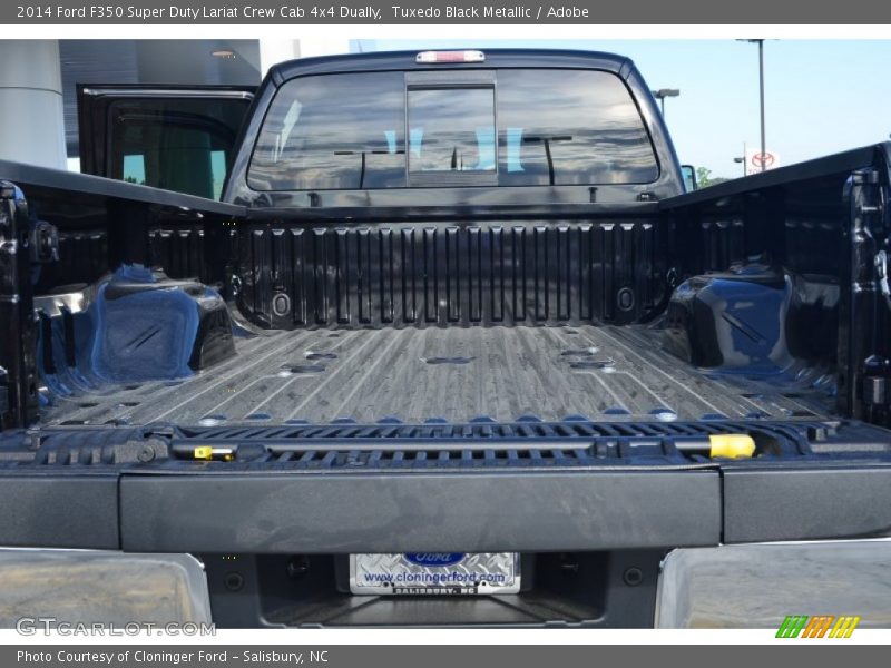 Tuxedo Black Metallic / Adobe 2014 Ford F350 Super Duty Lariat Crew Cab 4x4 Dually