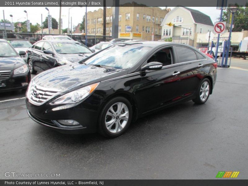 Midnight Black / Black 2011 Hyundai Sonata Limited