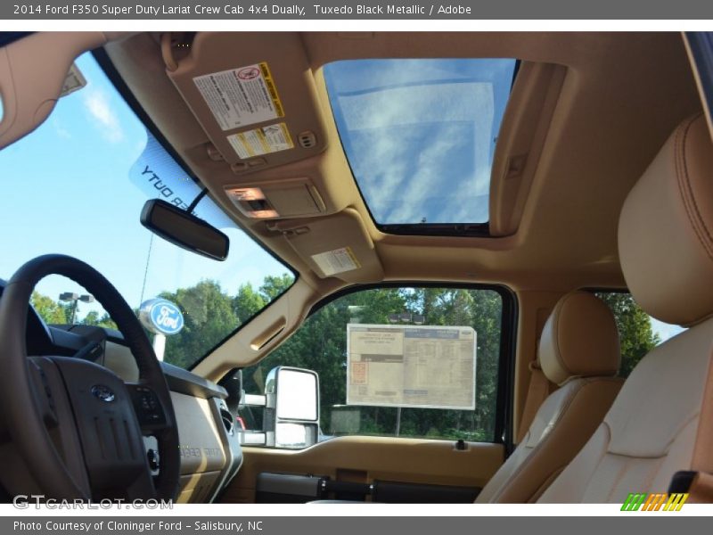Tuxedo Black Metallic / Adobe 2014 Ford F350 Super Duty Lariat Crew Cab 4x4 Dually