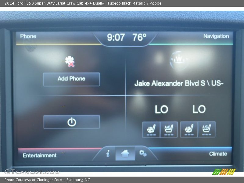 Tuxedo Black Metallic / Adobe 2014 Ford F350 Super Duty Lariat Crew Cab 4x4 Dually