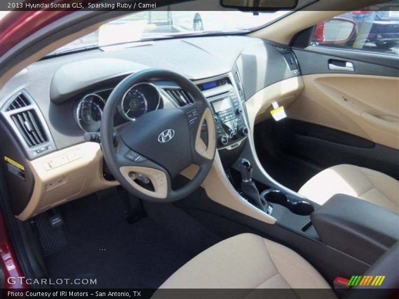 Sparkling Ruby / Camel 2013 Hyundai Sonata GLS