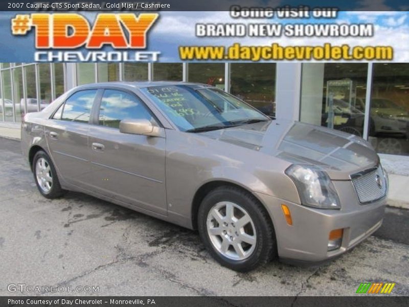 Gold Mist / Cashmere 2007 Cadillac CTS Sport Sedan