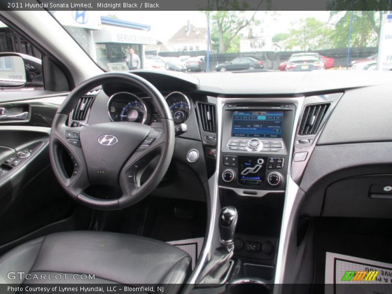 Midnight Black / Black 2011 Hyundai Sonata Limited