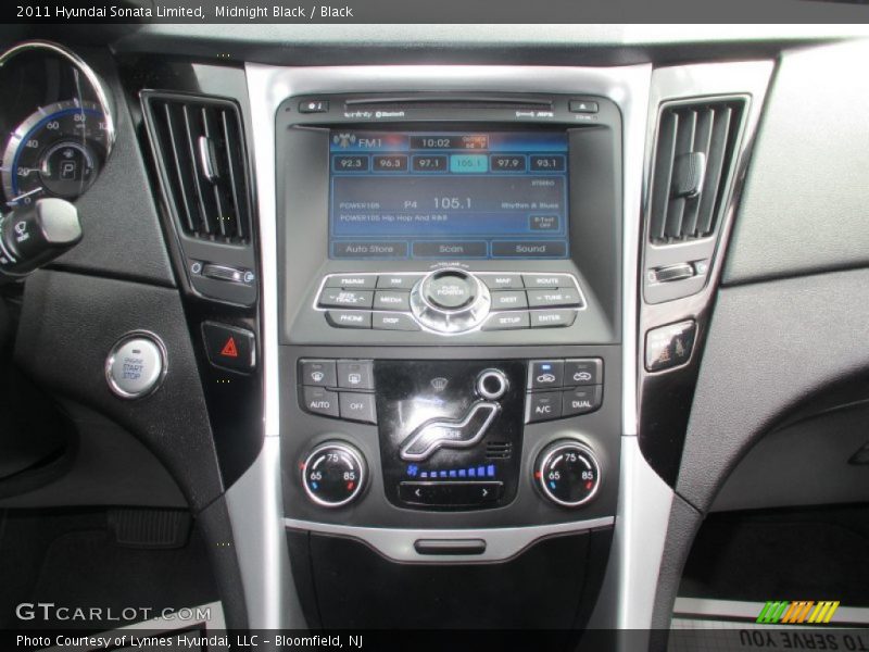 Midnight Black / Black 2011 Hyundai Sonata Limited