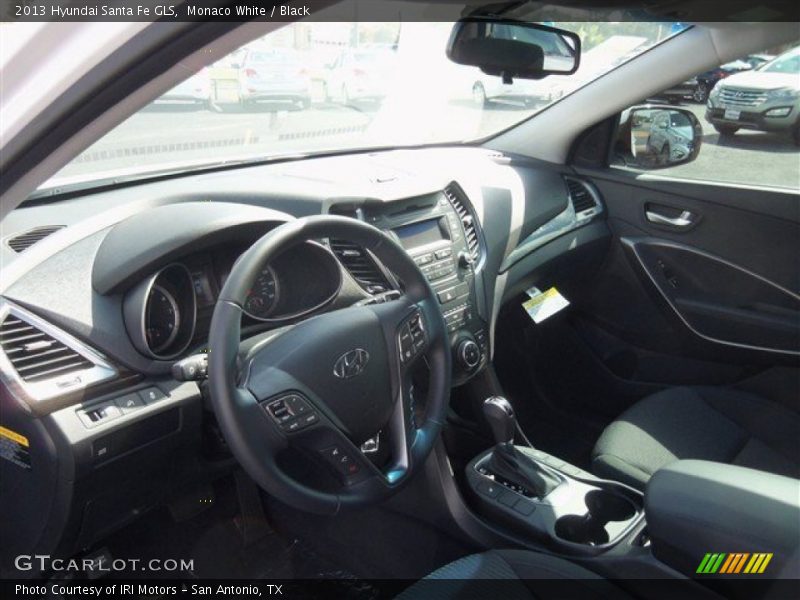 Monaco White / Black 2013 Hyundai Santa Fe GLS