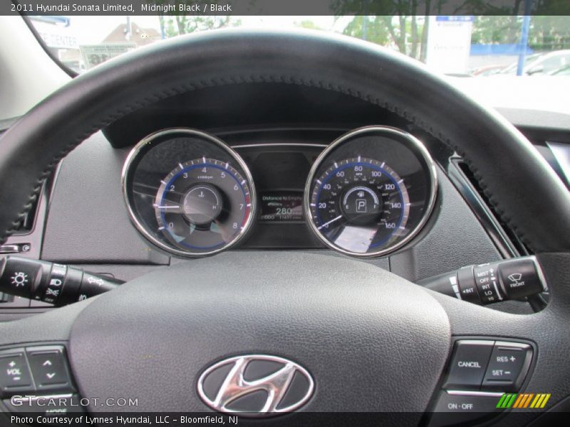 Midnight Black / Black 2011 Hyundai Sonata Limited