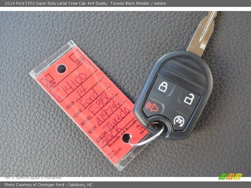 Tuxedo Black Metallic / Adobe 2014 Ford F350 Super Duty Lariat Crew Cab 4x4 Dually