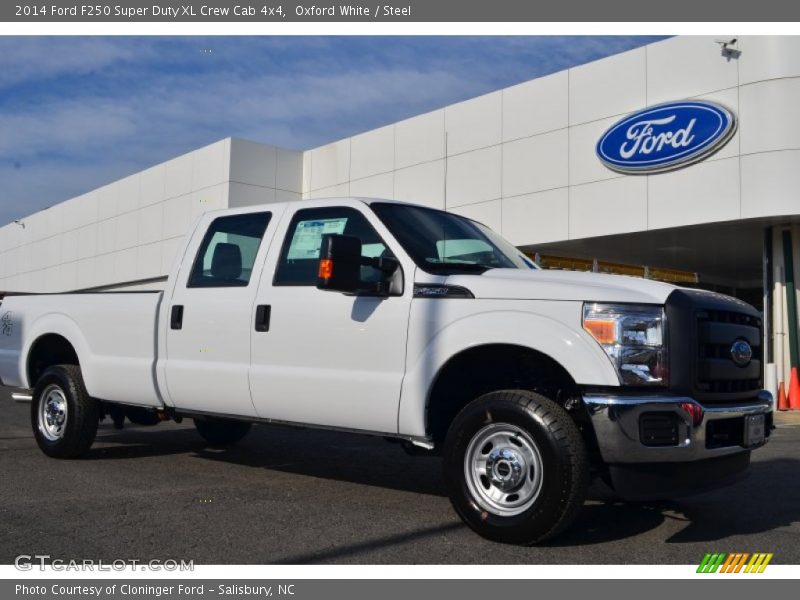 Oxford White / Steel 2014 Ford F250 Super Duty XL Crew Cab 4x4