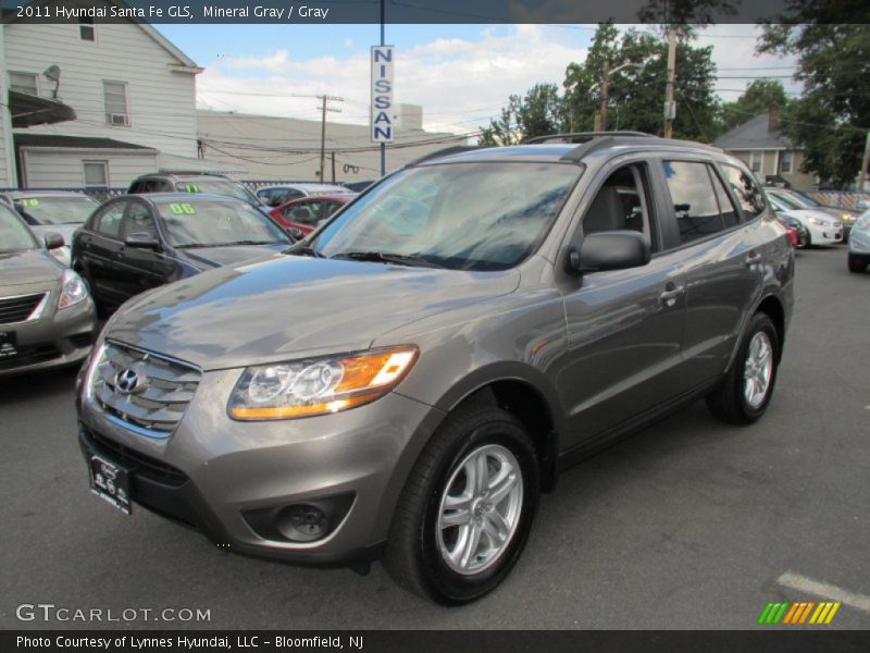 Mineral Gray / Gray 2011 Hyundai Santa Fe GLS