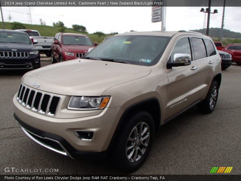 Cashmere Pearl / New Zealand Black/Light Frost 2014 Jeep Grand Cherokee Limited 4x4