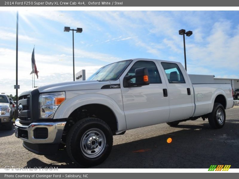Oxford White / Steel 2014 Ford F250 Super Duty XL Crew Cab 4x4