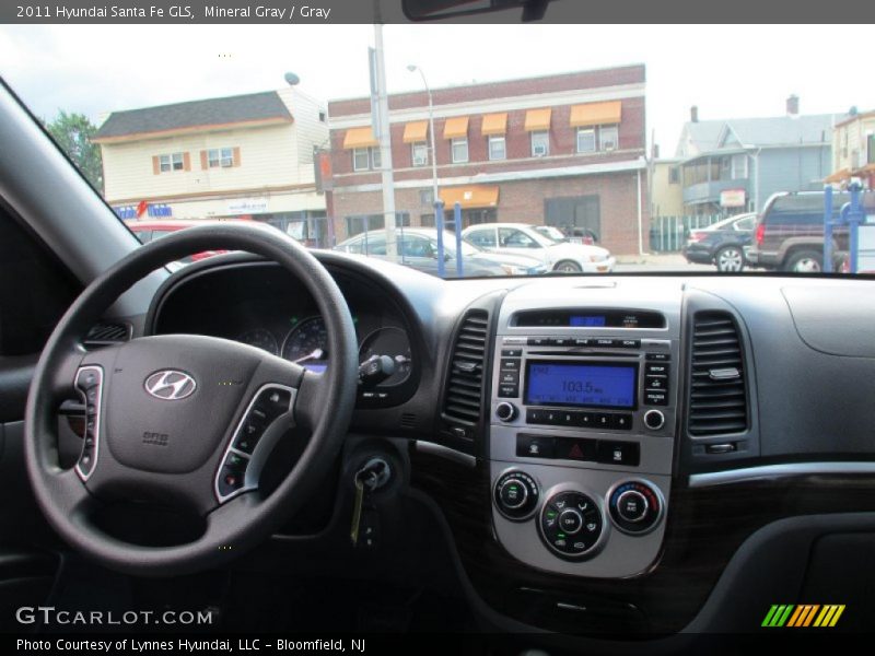 Mineral Gray / Gray 2011 Hyundai Santa Fe GLS