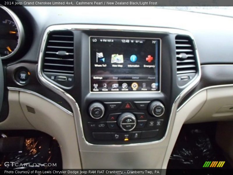 Cashmere Pearl / New Zealand Black/Light Frost 2014 Jeep Grand Cherokee Limited 4x4