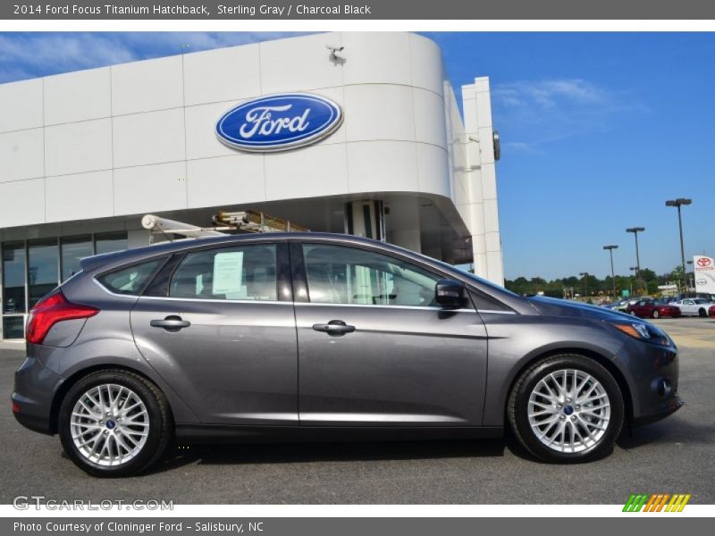 Sterling Gray / Charcoal Black 2014 Ford Focus Titanium Hatchback