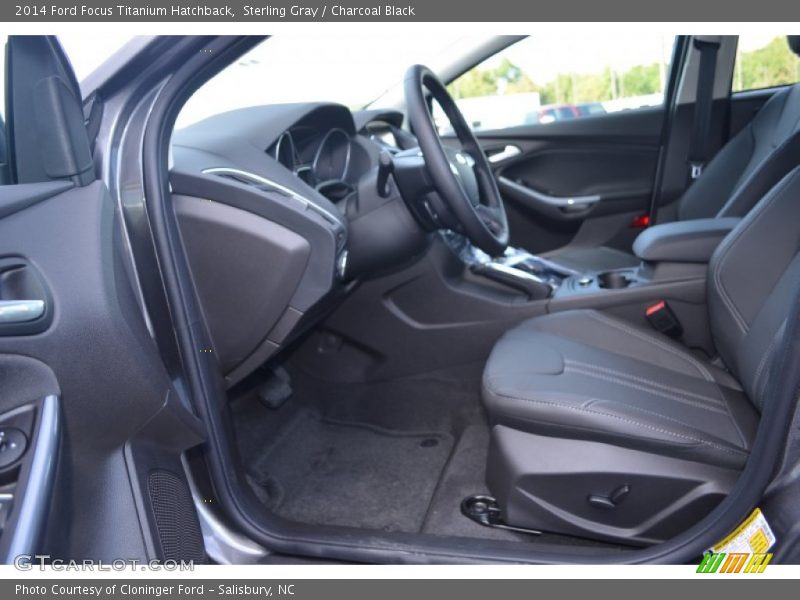 Sterling Gray / Charcoal Black 2014 Ford Focus Titanium Hatchback