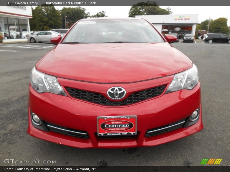 Barcelona Red Metallic / Black 2012 Toyota Camry SE