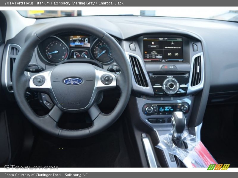 Sterling Gray / Charcoal Black 2014 Ford Focus Titanium Hatchback