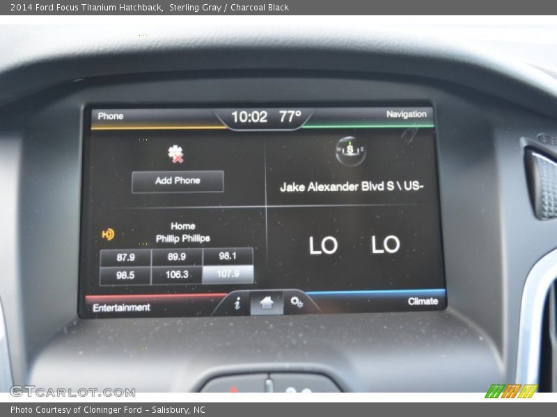 Sterling Gray / Charcoal Black 2014 Ford Focus Titanium Hatchback