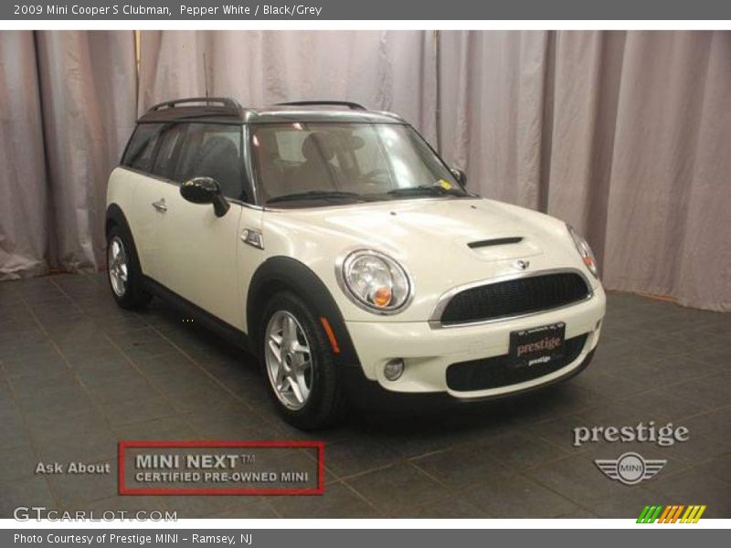 Pepper White / Black/Grey 2009 Mini Cooper S Clubman