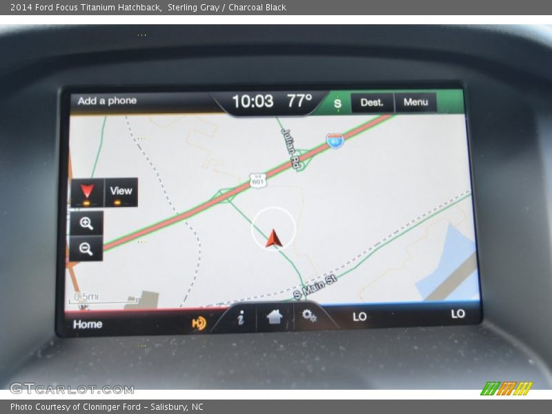 Sterling Gray / Charcoal Black 2014 Ford Focus Titanium Hatchback