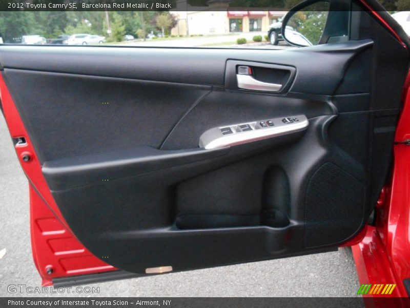 Barcelona Red Metallic / Black 2012 Toyota Camry SE