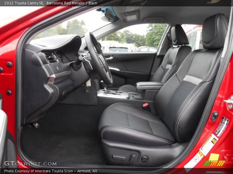 Barcelona Red Metallic / Black 2012 Toyota Camry SE