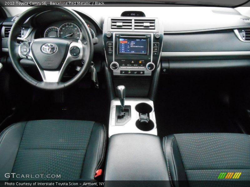 Barcelona Red Metallic / Black 2012 Toyota Camry SE
