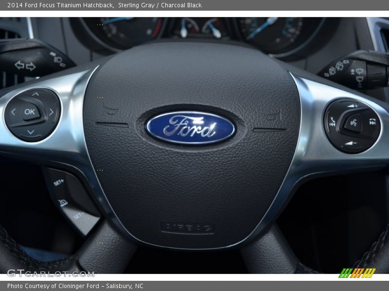 Sterling Gray / Charcoal Black 2014 Ford Focus Titanium Hatchback