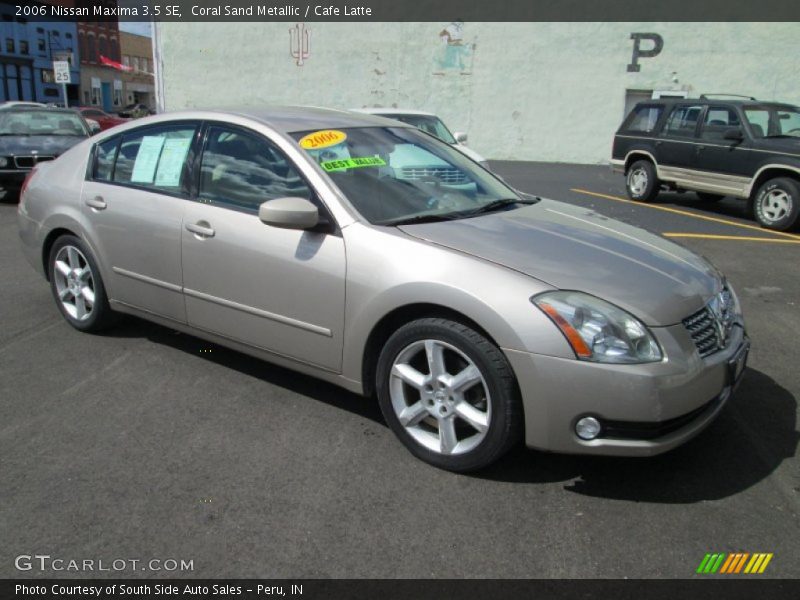 Coral Sand Metallic / Cafe Latte 2006 Nissan Maxima 3.5 SE