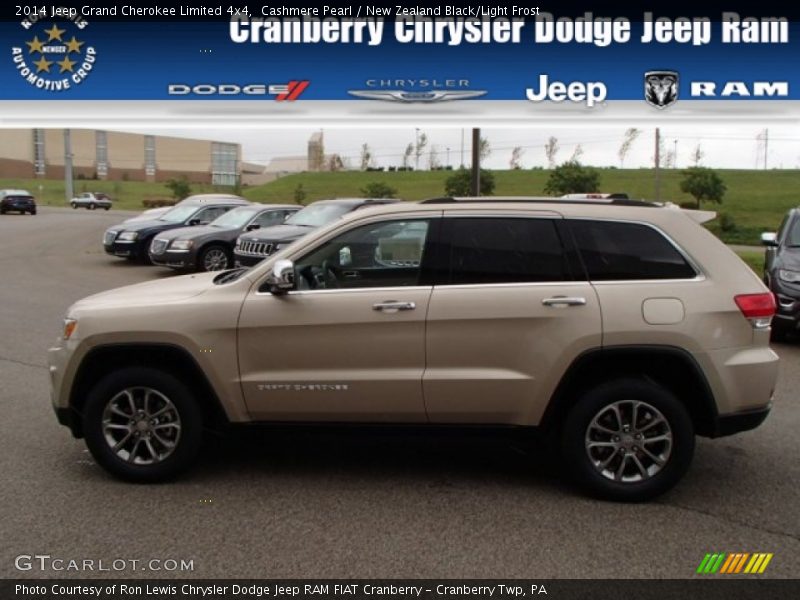 Cashmere Pearl / New Zealand Black/Light Frost 2014 Jeep Grand Cherokee Limited 4x4