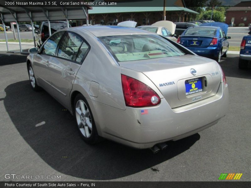 Coral Sand Metallic / Cafe Latte 2006 Nissan Maxima 3.5 SE