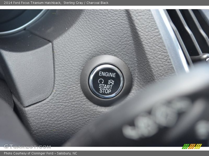 Sterling Gray / Charcoal Black 2014 Ford Focus Titanium Hatchback