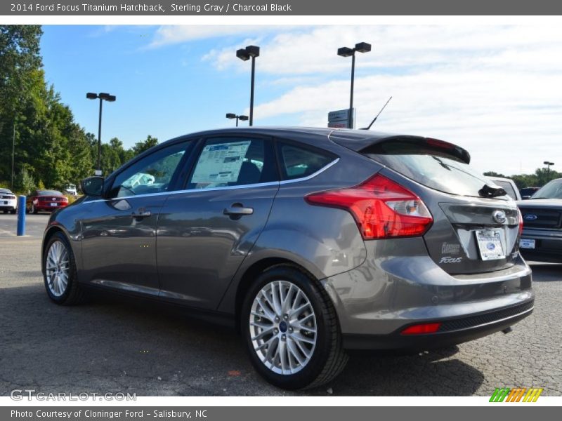 Sterling Gray / Charcoal Black 2014 Ford Focus Titanium Hatchback