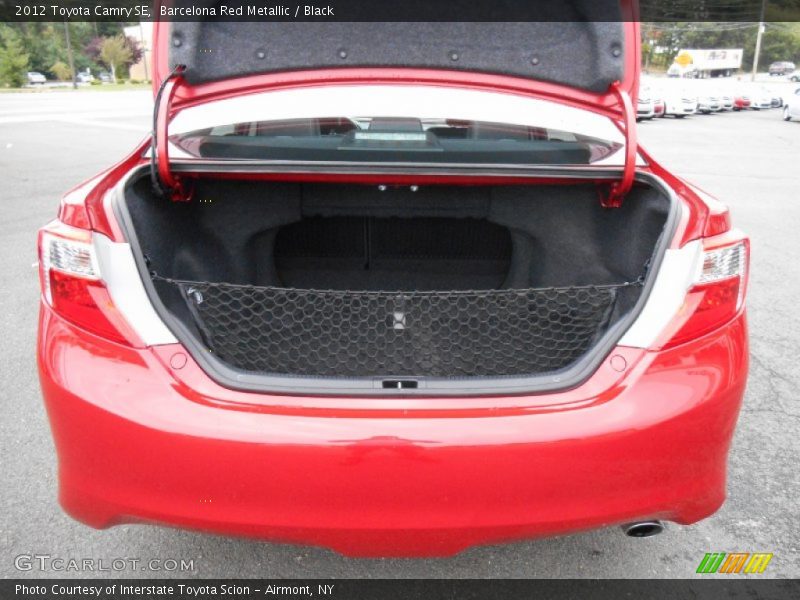 Barcelona Red Metallic / Black 2012 Toyota Camry SE