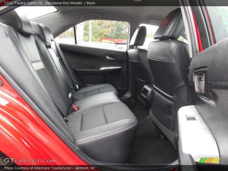 Barcelona Red Metallic / Black 2012 Toyota Camry SE